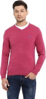 [Size M, L, XL] Red Tape Solid V Neck Casual Men Pink Sweater