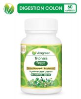 VitaGreen Triphala, Digestion, constipation. 500 mg, 60 Capsules (Pack of 1)
