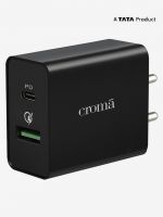 Croma CRCA2282 42W Qualcomm 3.0 Dual Port Wall Charger (Black)