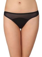[Size L] Clovia Cotton Low Waist Thong with Powernet at Waist