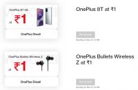 Re.1 OnePlus Diwali 2020 Flash Sale 