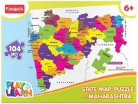 Funskool State Map Puzzle Maharashtra  (104 Pieces)