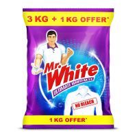 Mr. White Detergent Powder - 4Kg
