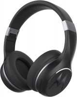 Motorola Escape 220 Over-The-Ear Bluetooth Wireless Headphones - HD Sound, Built-in Microphone, 24-Hour Play Time, Noise Isolation - Foldable & Compact - Black