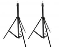 AmazonBasics Aluminum Light Photography Tripod Stand (Height Adjustable) with Case - Pack of 2