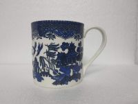Anwaliya Thyone Series Bone China Coffee/Milk Mugs - 6 Pieces, Japanese Art Blue, 250 ML