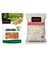 Nutraj Mixed Nuts Combo Pack 850g (Cashew Nuts 400g and Almonds 450g)