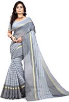Regolith Designer Sarees Women's Banarasi Cotton Silk Saree with Blouse Piece