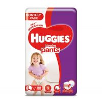 Huggies Wonder Pants, Mega Jumbo Pack Diapers, Large Size, 99 Count