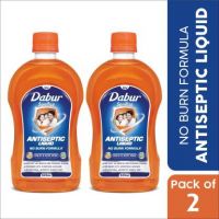 Dabur Sanitize Antiseptic Liquid | No Burn Formula Antiseptic Liquid  (1050 ml, Pack of 2)