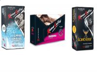 18+ Kama Sutra Chill Thrill 12s + Dotted 20s + LongLast12s Climax delay Condoms