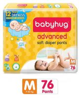 Babyhug Advanced Pant Style Diapers Medium 76 Pieces 
