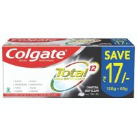 [Pantry] Colgate Total Whole Mouth Health, Antibacterial Toothpaste, 185g, (Charcoal Deep Clean, Saver Pack)