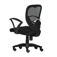 Da URBAN® Carex Medium Back Revolving Office Chair (Black) (1Pc)