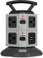 [Pre Book] ZEBRONICS Zeb-TS3120USB Power strip with 7 Universal Socket, 2 USB Ports and 2.8 m Long Cable 7  Socket Extension Boards  (Black, Grey)