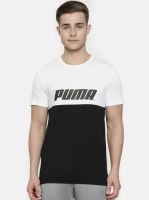 [Size XL] PUMA Color Block Men Round Neck Black T-Shirt