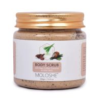 Moloshe Body Scrub With Raw Coffee, Coconut Oil and Aloevera – Anti-Cellulite, Skin Pollish-200gm