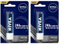 NIVEA Men Active Care Lip Balm, SPF 15, 4.8g (Pack of 2) Original  (Pack of: 2, 9.6 g)