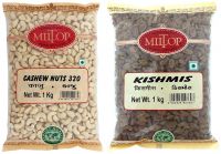 Miltop Dry Fruits Cashew 1 kg & Kishmish 1 kg