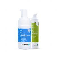 The Derma Co Reduce Acne Marks Combo - 3% AHA-BHA Face Wash + 5% Niacinamide Face Cream(dermaco)