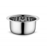 Profusion Stainless Steel Tope/patila/bhagona- (Silver, 1 PC- Capacity- 0.8 Litre)