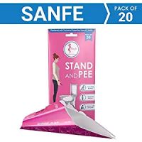 Sanfe - Pack of 20 Disposable Portable Urination Funnel for Female | Personal Hygiene and Sanitation Device