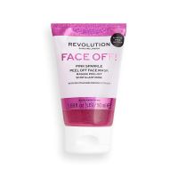 Revolution Skincare Pink Glitter Face Off Mask,50ml (Papaya Extracts, Glycerin, exfloliating)