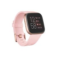 Fitbit FB507RGPK Versa 2 Health & Fitness Smartwatch with Heart Rate, Music, Alexa Built-in, Sleep & Swim Tracking, Petal/Copper Rose, One Size (S & L Bands Included) (Petal/Copper Rose)