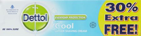 Dettol Shaving Cool Cream - 60g + 18 g (30% free)
