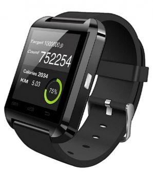 [Pre Pay] Bingo Black U8 Bluetooth Smartwrist Watch Phone Mate