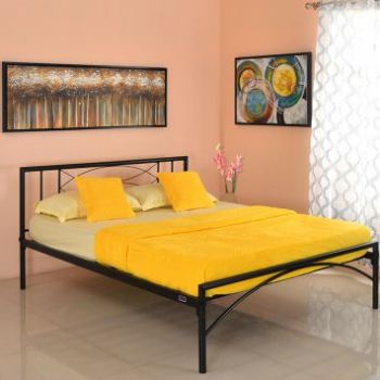 At Home by Nilkamal Ursa Queen Bed Black