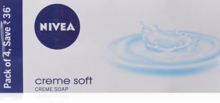 Nivea Creme Soft creme Soap, 125gm (Pack of 4)