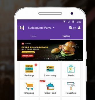 Flat Rs. 20 Cashback on Recharge of Rs. 50 