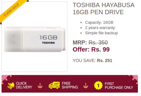 [Last Day Registration] Toshiba Hayabusa 16GB Pen Drive