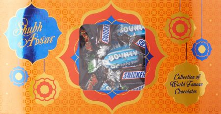 Snickers Mars Bounty Chocolates Mixed Miniatures Diwali Gift Pack, 150g