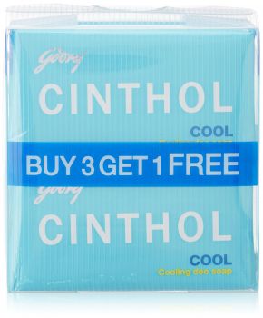 Cinthol Cool Soap, 125g x 3 + 125g Free