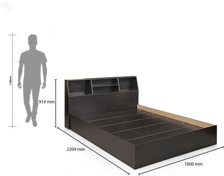 Royal Oak Engineered Wood Queen Bed