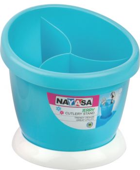[LD] Nayasa Jerry Plastic Cutlery Stand, Blue