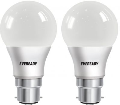 [LD] Eveready Base B22D 8-Watt LED Bulb (Pack of 2, Cool Day Light)