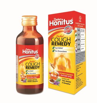 Dabur Honitus Herbal Cough Remedy Ayurvedic Syrup (100ml)