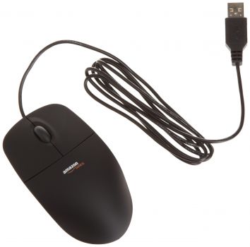 [LD] AmazonBasics MSU0939 3-Button USB Wired Mouse (Black)