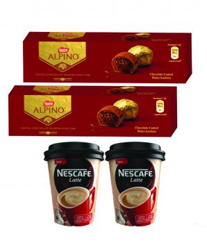 Nestle Center Filled Chocolate Alpino 22 Gm Pack Of 2
