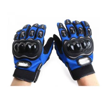 [LD] Probiker Leather Motorcycle Gloves (Blue, L)