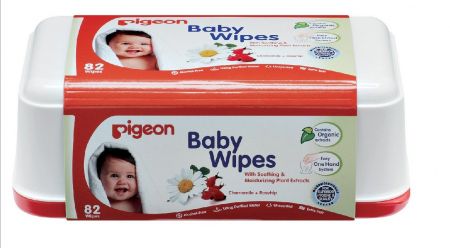 [LD] Pigeon Baby Wipes, Cham and Rose, Box (82 Sheets)