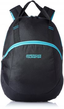 American Tourister Flint Black Casual Backpack (Flint Backpack 01_8901836116526)