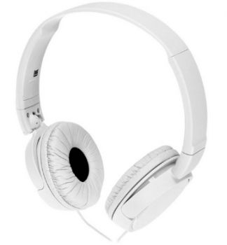 Sony MDR-ZX110A Wired On Ear Headset (White)
