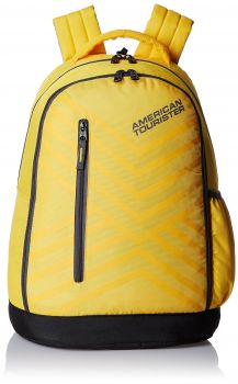 [LD] American Tourister Ebony Yellow Casual Backpack (Ebony Backpack 05_8901836132793)