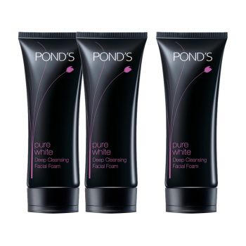 POND'S Pure White Deep Cleansing Facial Foam, 100g (2 Get 1 Free)