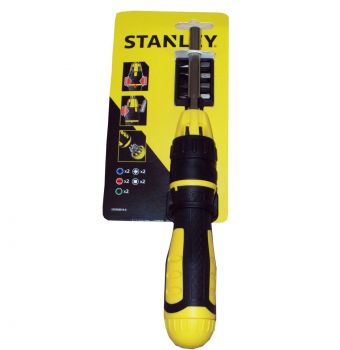 Stanley STHT68010-8 Ratcheting Screwdriver with 10 Bits