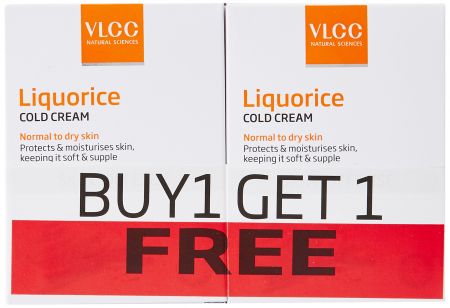 [Amazon Pantry] VLCC Liquorice Cold Cream, 50g (1 Get 1 Free)